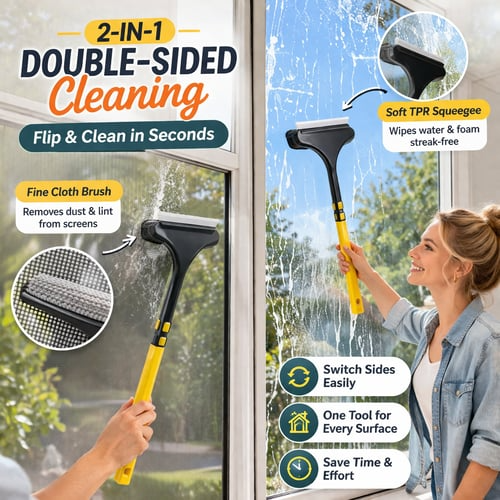 2-in-1 Window & Surface Cleaning Brush